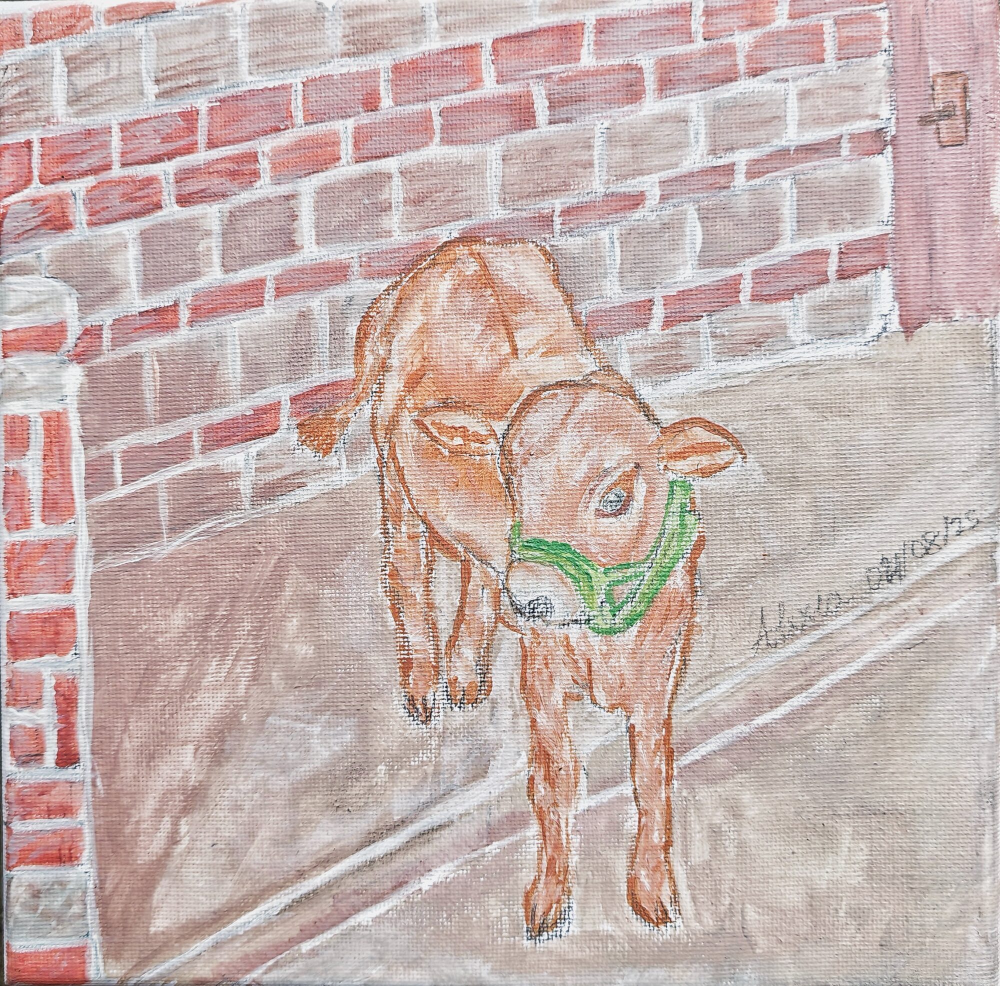 Untitled, 2025,Acrylic on canvas, 20 × 20 cm