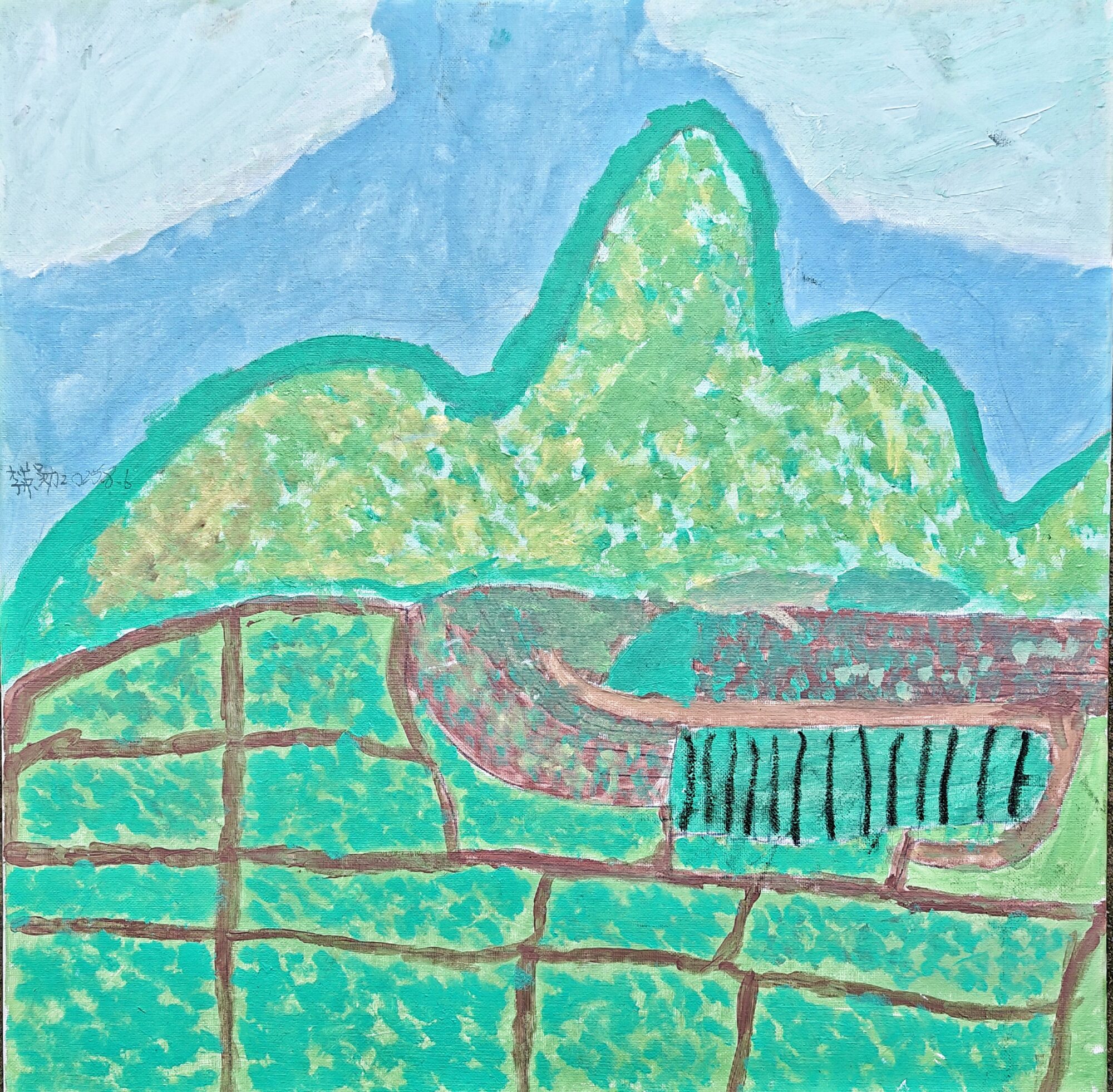 Untitled, 2025,Acrylic on canvas, 50 × 50 cm