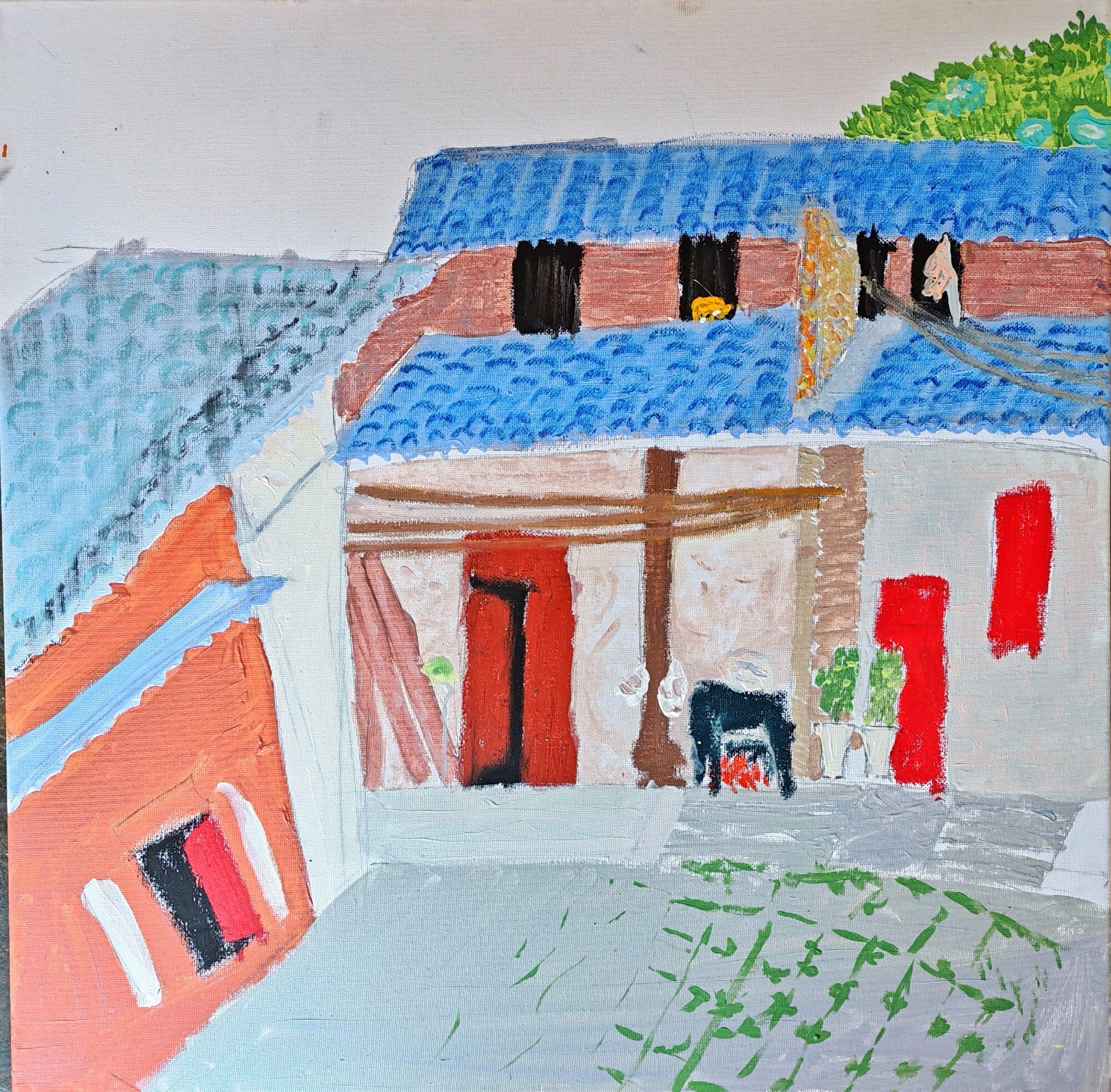 Untitled, 2025,Acrylic on canvas, 50 × 50 cm