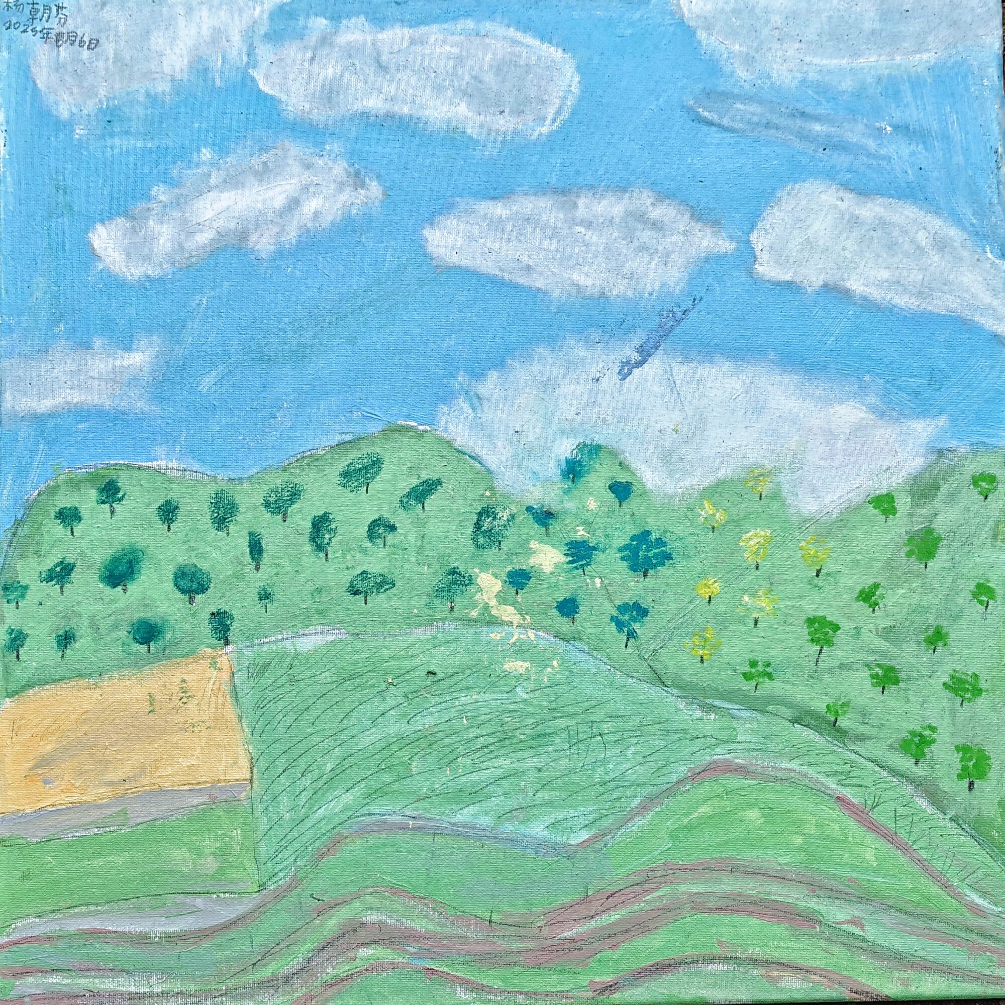 Untitled, 2025,Acrylic on canvas, 50 × 50 cm
